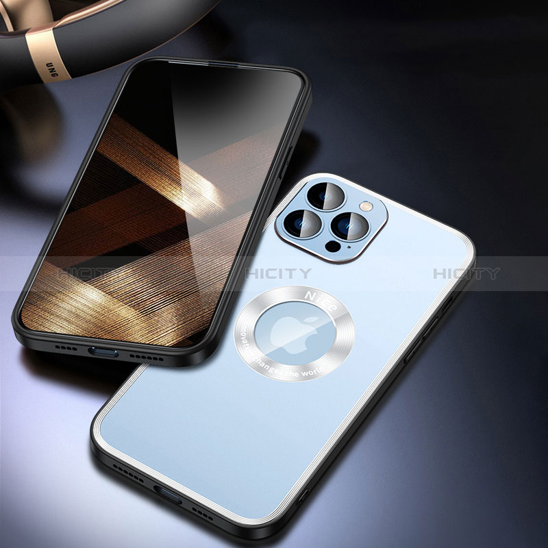 Custodia Lusso Alluminio e Silicone Laterale Cover con Mag-Safe Magnetic JL4 per Apple iPhone 15