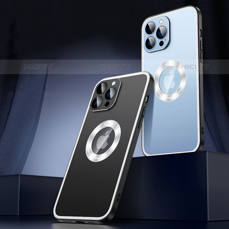 Custodia Lusso Alluminio e Silicone Laterale Cover con Mag-Safe Magnetic JL4 per Apple iPhone 15 Pro