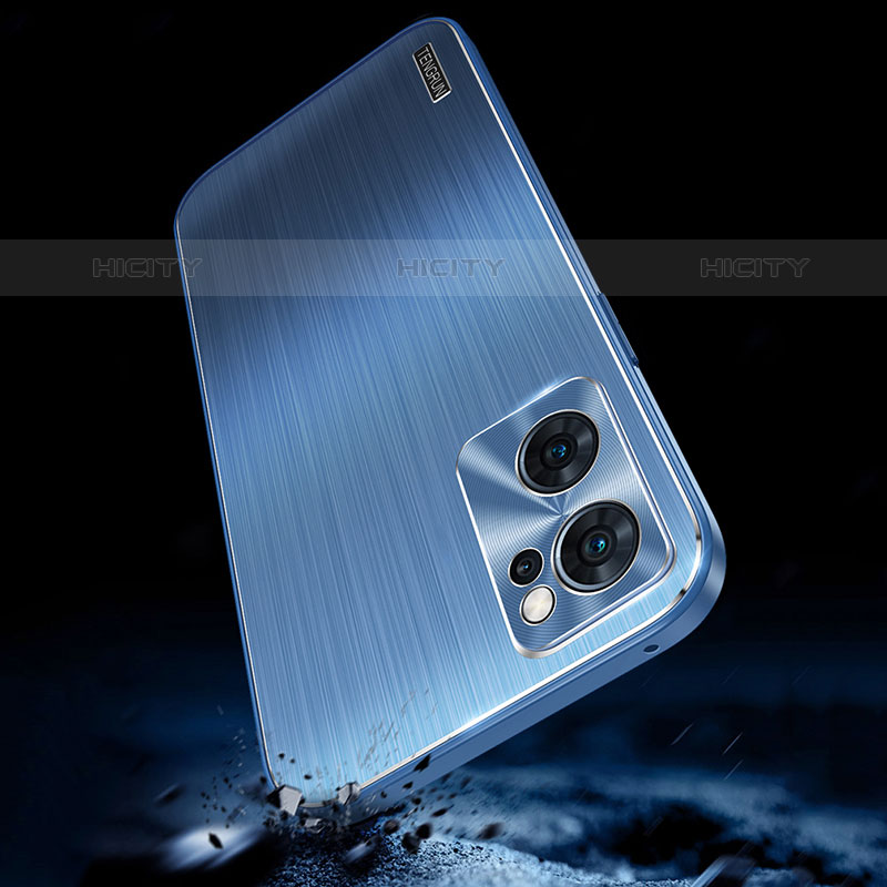 Custodia Lusso Alluminio e Silicone Laterale Cover J01 per Oppo Reno7 Pro 5G