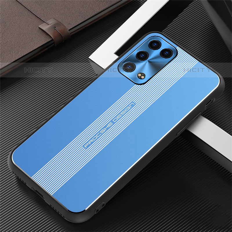 Custodia Lusso Alluminio e Silicone Laterale Cover J02 per Oppo Reno6 Pro+ Plus 5G