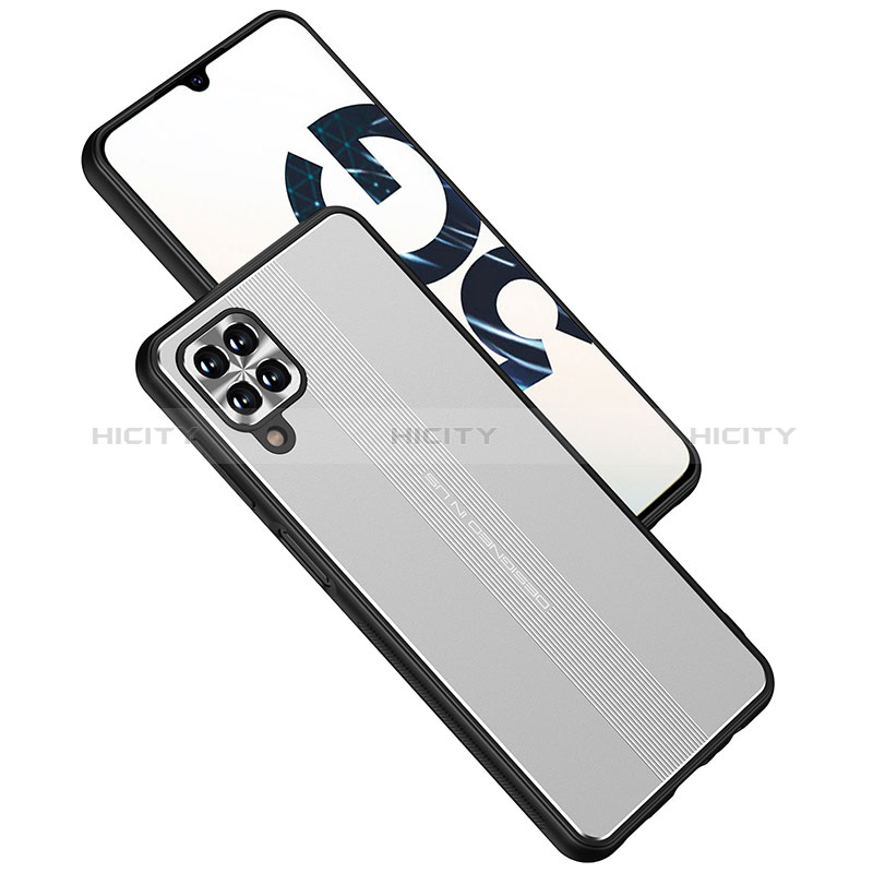 Custodia Lusso Alluminio e Silicone Laterale Cover JL1 per Samsung Galaxy A12