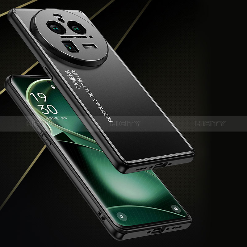 Custodia Lusso Alluminio e Silicone Laterale Cover JL2 per Oppo Find X6 Pro 5G