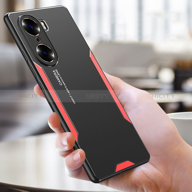 Custodia Lusso Alluminio e Silicone Laterale Cover PB1 per Huawei Honor 60 Pro 5G