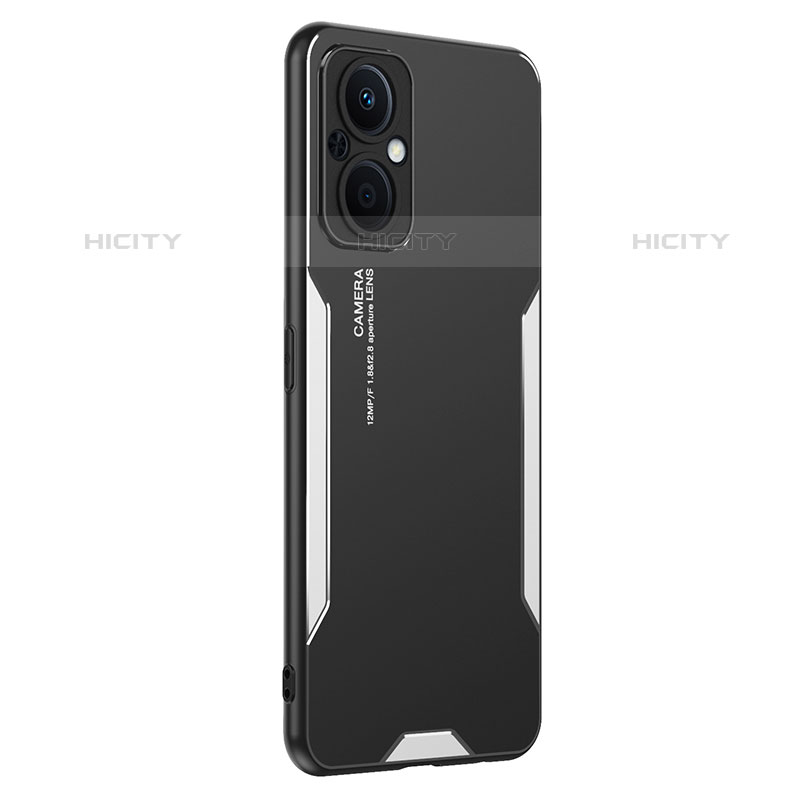 Custodia Lusso Alluminio e Silicone Laterale Cover PB1 per Oppo Reno7 Z 5G