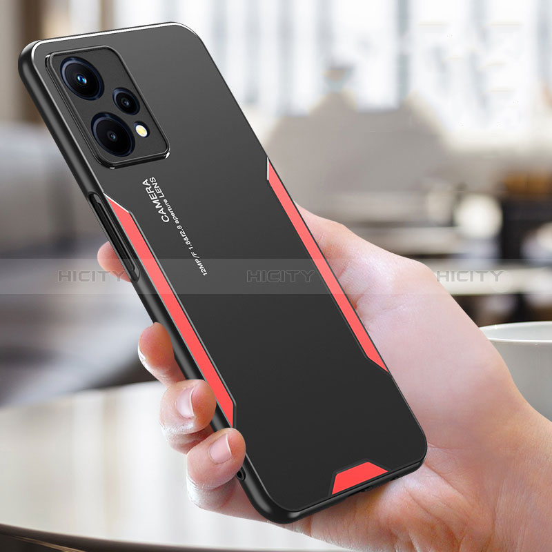 Custodia Lusso Alluminio e Silicone Laterale Cover PB1 per Realme 9 Pro 5G