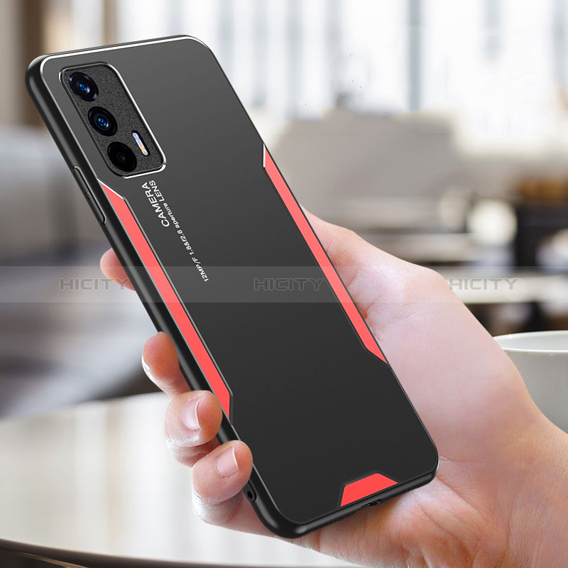 Custodia Lusso Alluminio e Silicone Laterale Cover PB1 per Realme GT Neo 5G