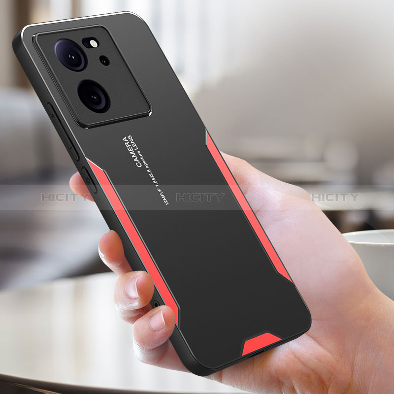 Custodia Lusso Alluminio e Silicone Laterale Cover PB1 per Xiaomi Mi 13T Pro 5G