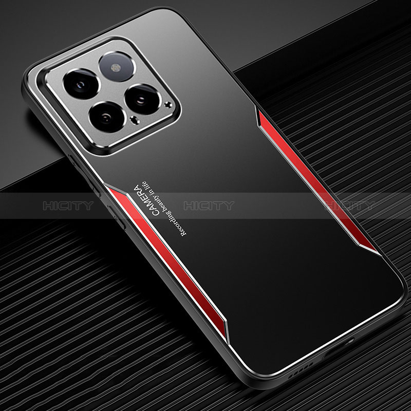 Custodia Lusso Alluminio e Silicone Laterale Cover PB1 per Xiaomi Mi 14 Pro 5G