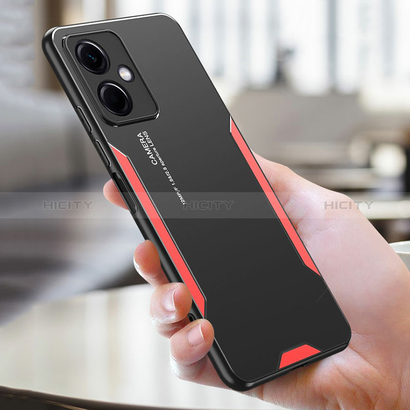 Custodia Lusso Alluminio e Silicone Laterale Cover PB1 per Xiaomi Redmi Note 12R Pro 5G