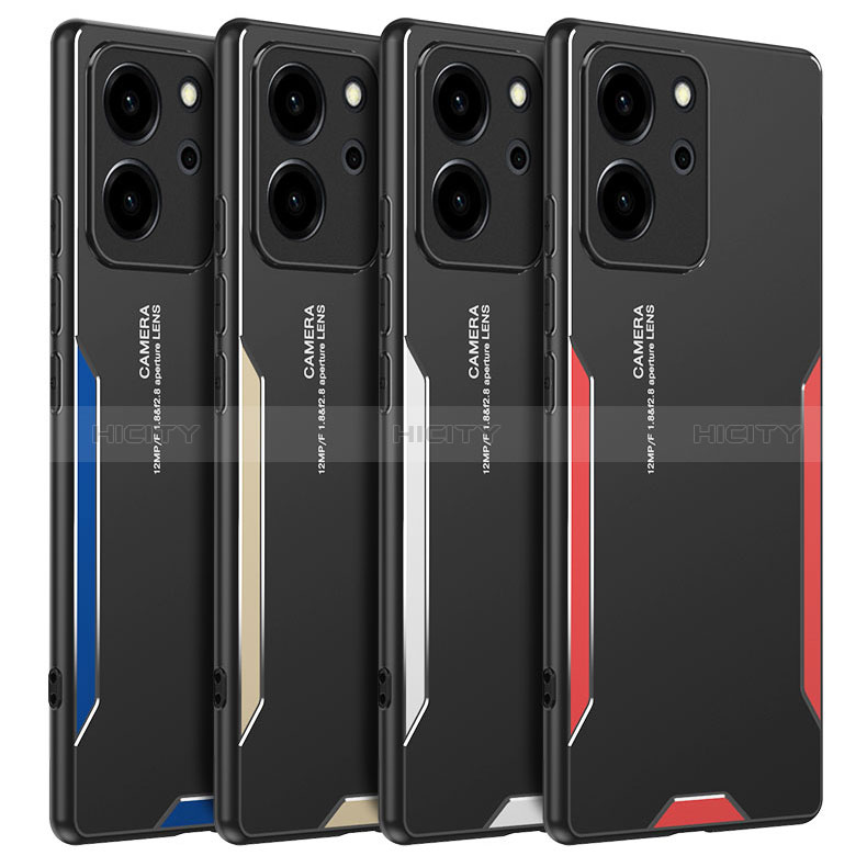 Custodia Lusso Alluminio e Silicone Laterale Cover PB2 per Huawei Honor 80 SE 5G