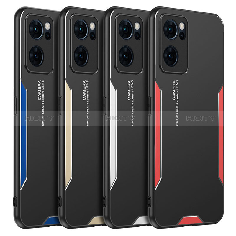 Custodia Lusso Alluminio e Silicone Laterale Cover per OnePlus Nord CE 2 5G