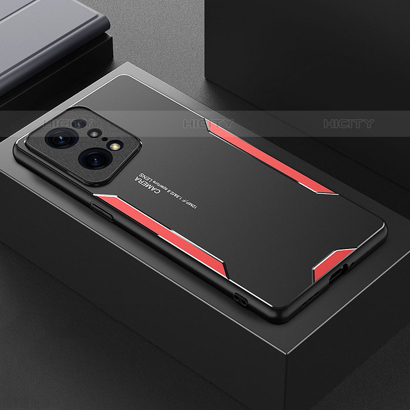 Custodia Lusso Alluminio e Silicone Laterale Cover per Oppo Find X5 Pro 5G