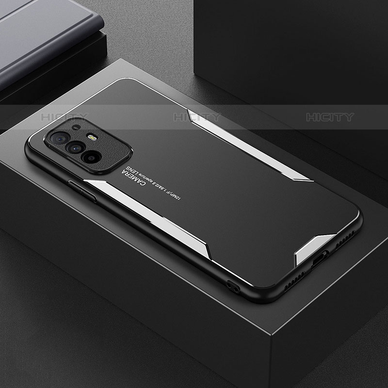 Custodia Lusso Alluminio e Silicone Laterale Cover per Oppo Reno5 Z 5G