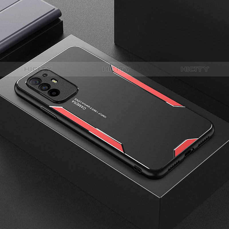 Custodia Lusso Alluminio e Silicone Laterale Cover per Oppo Reno5 Z 5G