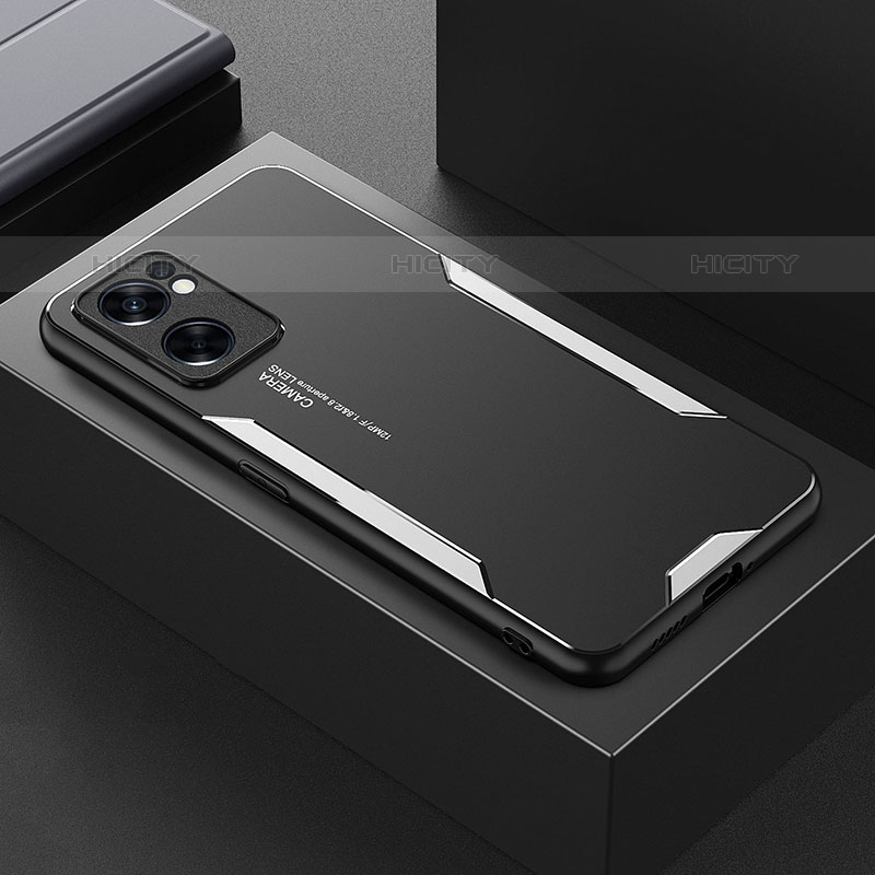 Custodia Lusso Alluminio e Silicone Laterale Cover per Oppo Reno7 SE 5G