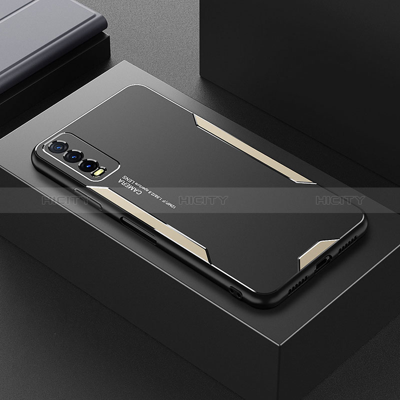 Custodia Lusso Alluminio e Silicone Laterale Cover per Vivo Y20 (2021)