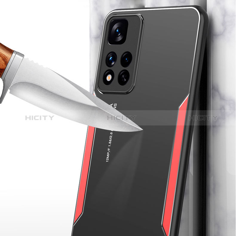Custodia Lusso Alluminio e Silicone Laterale Cover per Xiaomi Mi 11i 5G (2022)