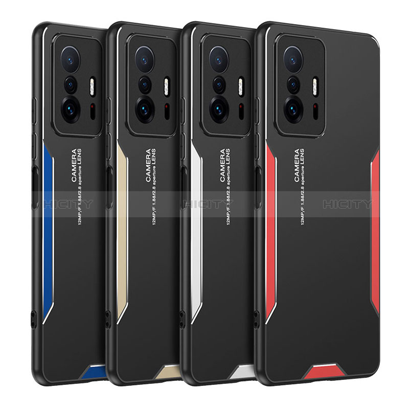 Custodia Lusso Alluminio e Silicone Laterale Cover per Xiaomi Mi 11T Pro 5G