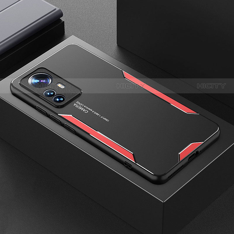 Custodia Lusso Alluminio e Silicone Laterale Cover per Xiaomi Mi 12 Pro 5G