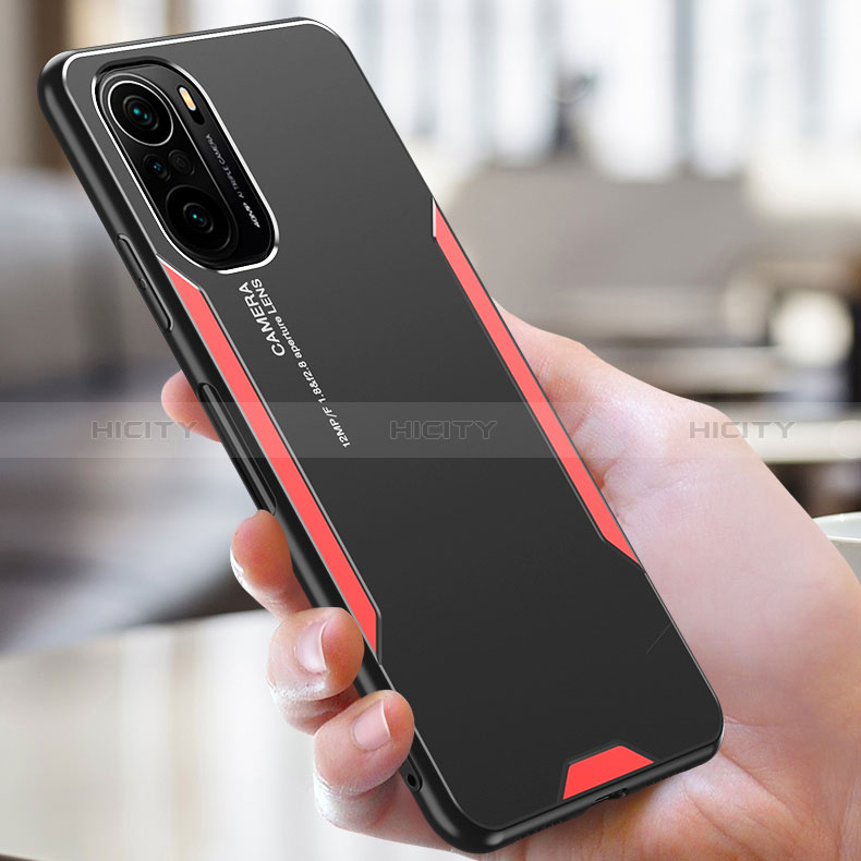 Custodia Lusso Alluminio e Silicone Laterale Cover per Xiaomi Poco F3 5G