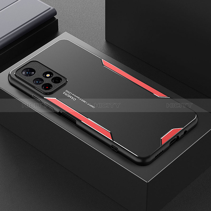 Custodia Lusso Alluminio e Silicone Laterale Cover per Xiaomi Poco M4 Pro 5G