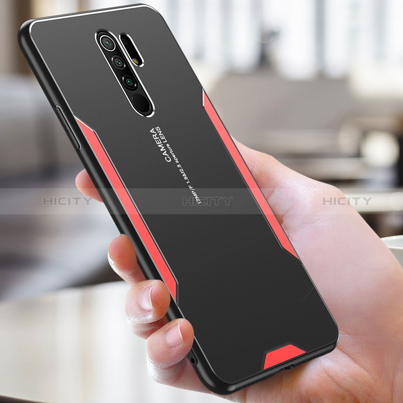 Custodia Lusso Alluminio e Silicone Laterale Cover per Xiaomi Redmi 9