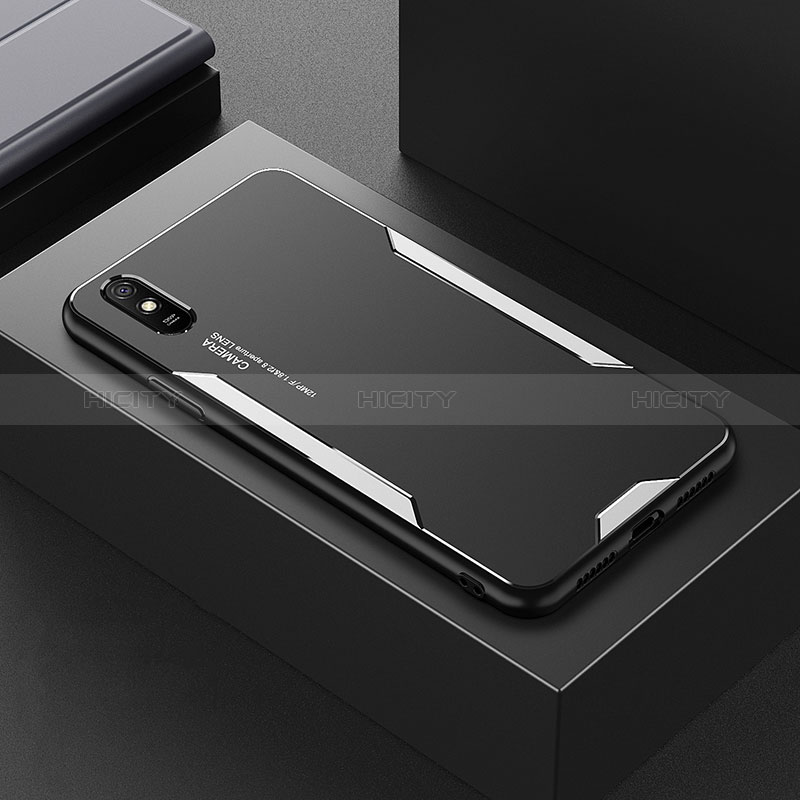 Custodia Lusso Alluminio e Silicone Laterale Cover per Xiaomi Redmi 9A