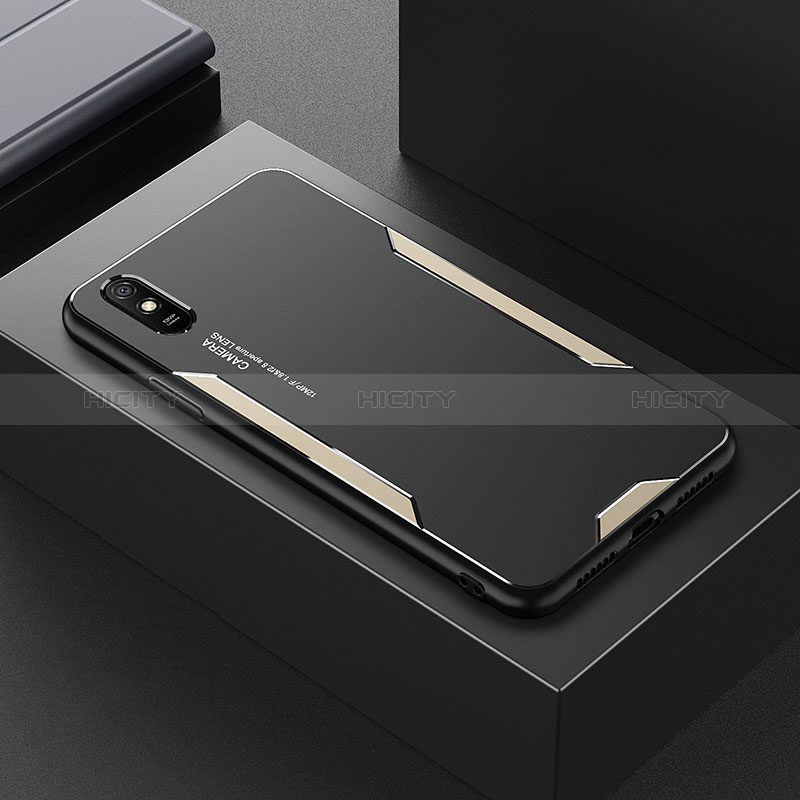 Custodia Lusso Alluminio e Silicone Laterale Cover per Xiaomi Redmi 9A