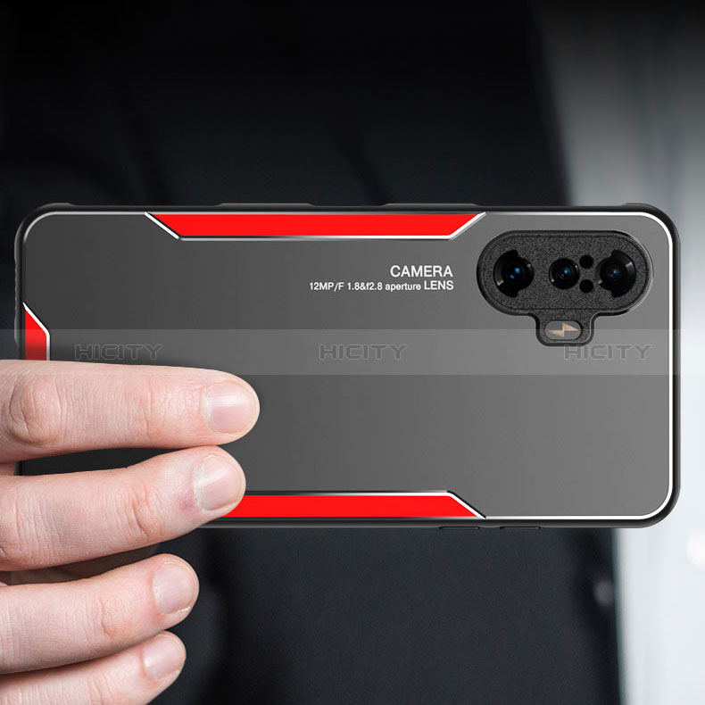 Custodia Lusso Alluminio e Silicone Laterale Cover per Xiaomi Redmi K40 Gaming 5G