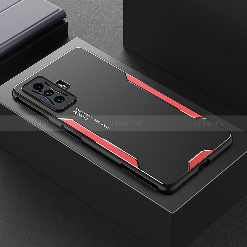 Custodia Lusso Alluminio e Silicone Laterale Cover per Xiaomi Redmi K50 Gaming 5G