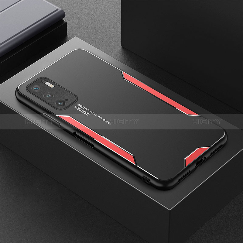 Custodia Lusso Alluminio e Silicone Laterale Cover per Xiaomi Redmi Note 10 5G