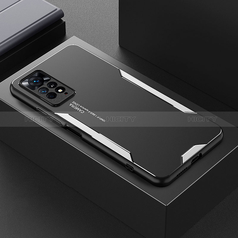 Custodia Lusso Alluminio e Silicone Laterale Cover per Xiaomi Redmi Note 11E Pro 5G