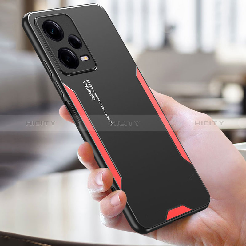 Custodia Lusso Alluminio e Silicone Laterale Cover per Xiaomi Redmi Note 12 Pro 5G