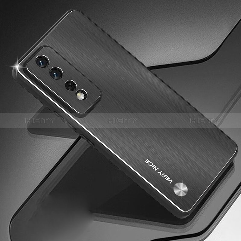 Custodia Lusso Alluminio e Silicone Laterale Cover TB1 per Huawei Honor 80 GT 5G Nero