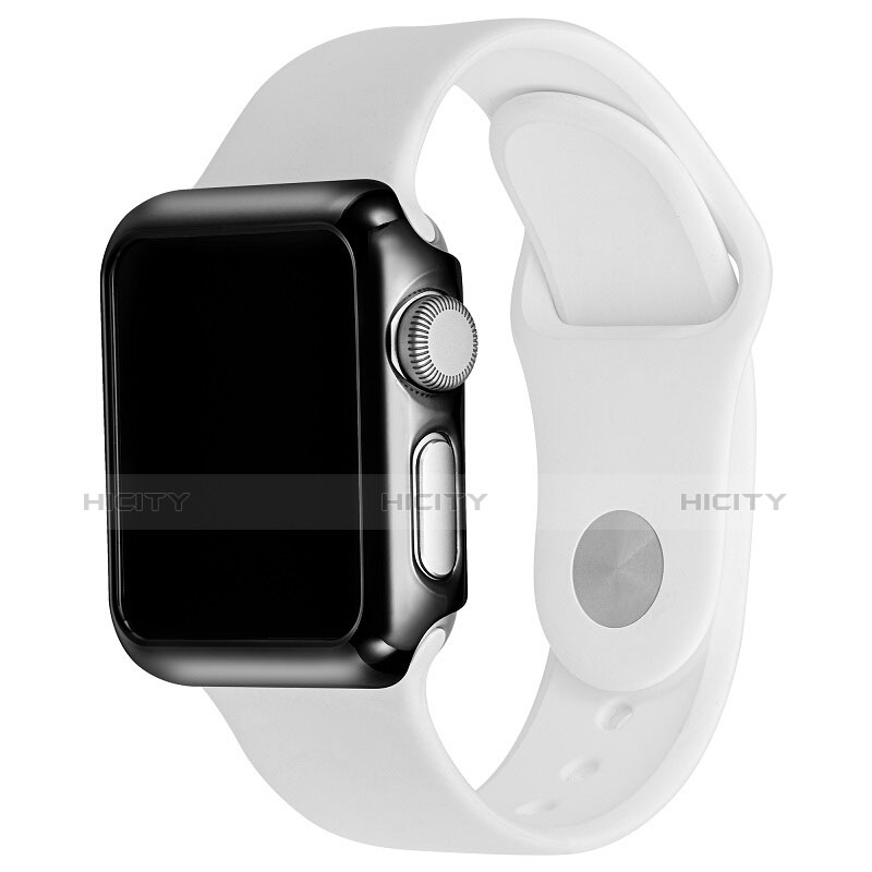 Custodia Lusso Alluminio Laterale C03 per Apple iWatch 3 38mm Nero