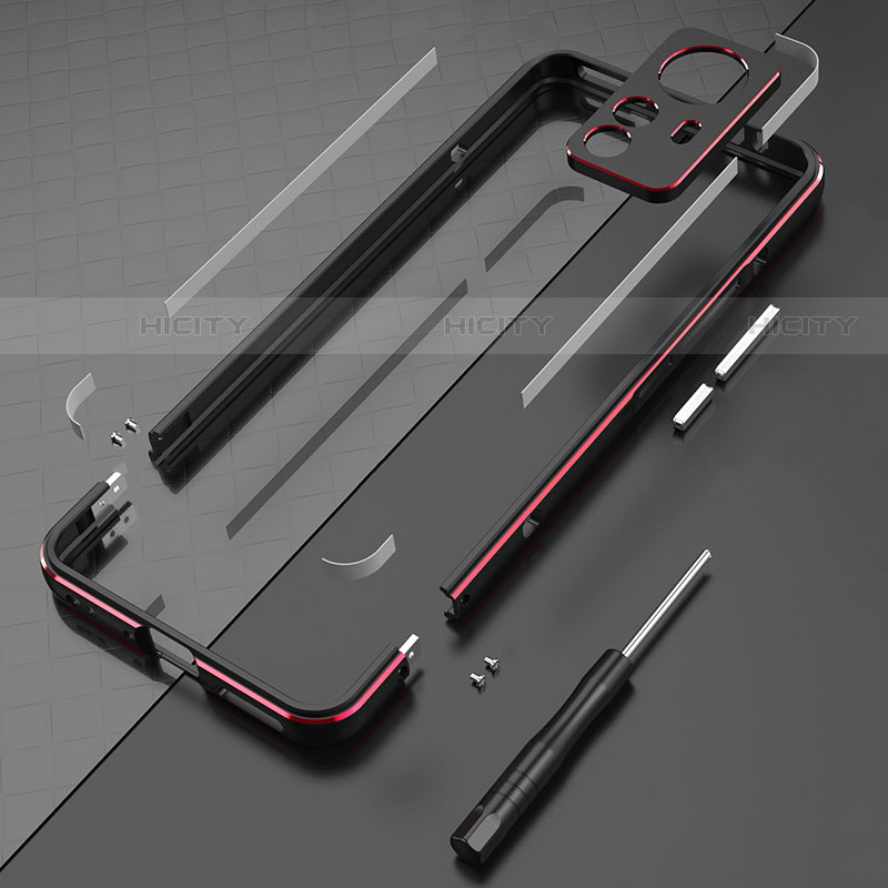 Custodia Lusso Alluminio Laterale Cover A01 per Xiaomi Mi 12S Pro 5G
