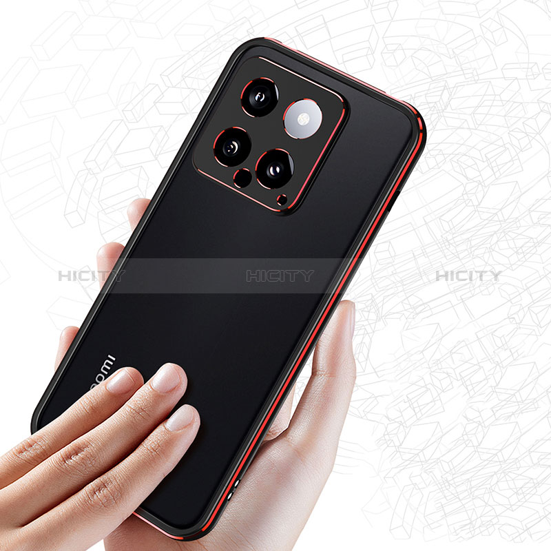 Custodia Lusso Alluminio Laterale Cover JZ1 per Xiaomi Mi 14 Pro 5G