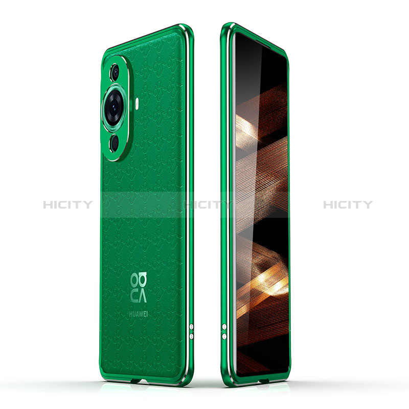 Custodia Lusso Alluminio Laterale Cover JZ2 per Huawei Nova 11 Verde