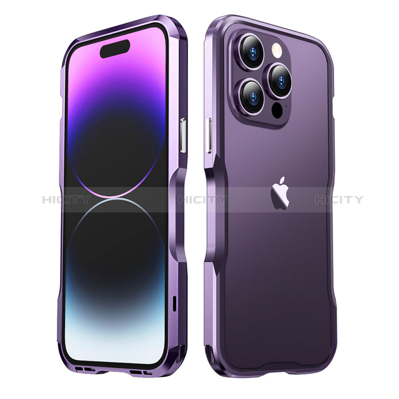 Custodia Lusso Alluminio Laterale Cover LF3 per Apple iPhone 14 Pro Max