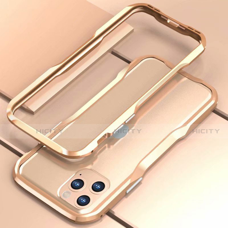 Custodia Lusso Alluminio Laterale Cover per Apple iPhone 11 Pro Oro