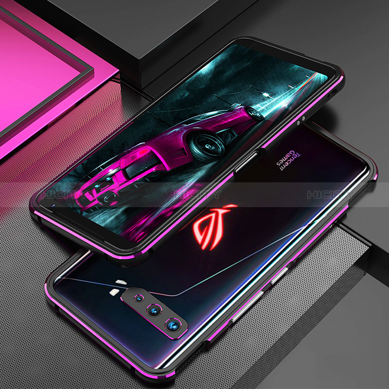 Custodia Lusso Alluminio Laterale Cover per Asus ROG Phone 3