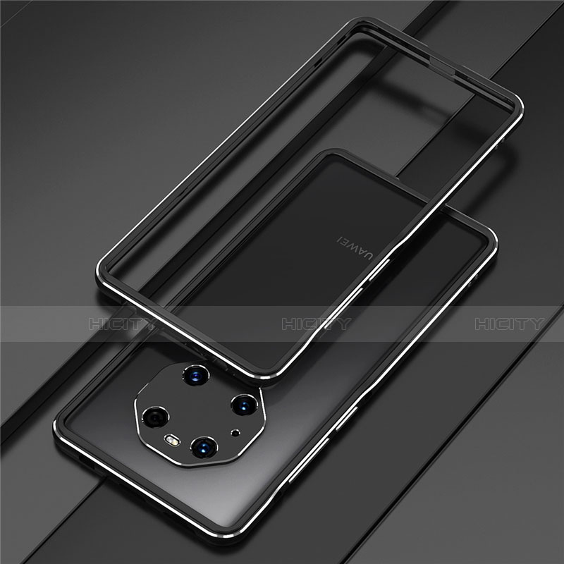 Custodia Lusso Alluminio Laterale Cover per Huawei Mate 40 Pro Nero