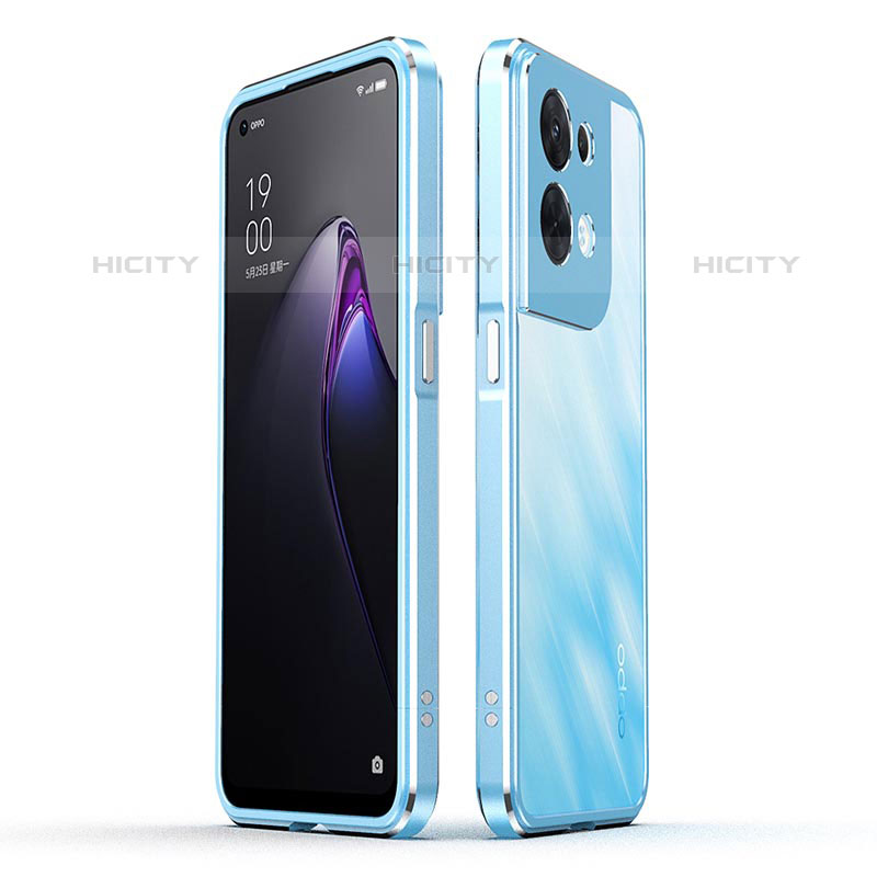 Custodia Lusso Alluminio Laterale Cover per Oppo Reno8 5G