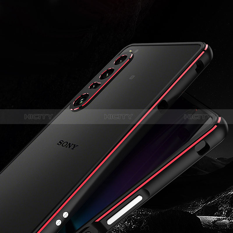 Custodia Lusso Alluminio Laterale Cover per Sony Xperia 1 IV