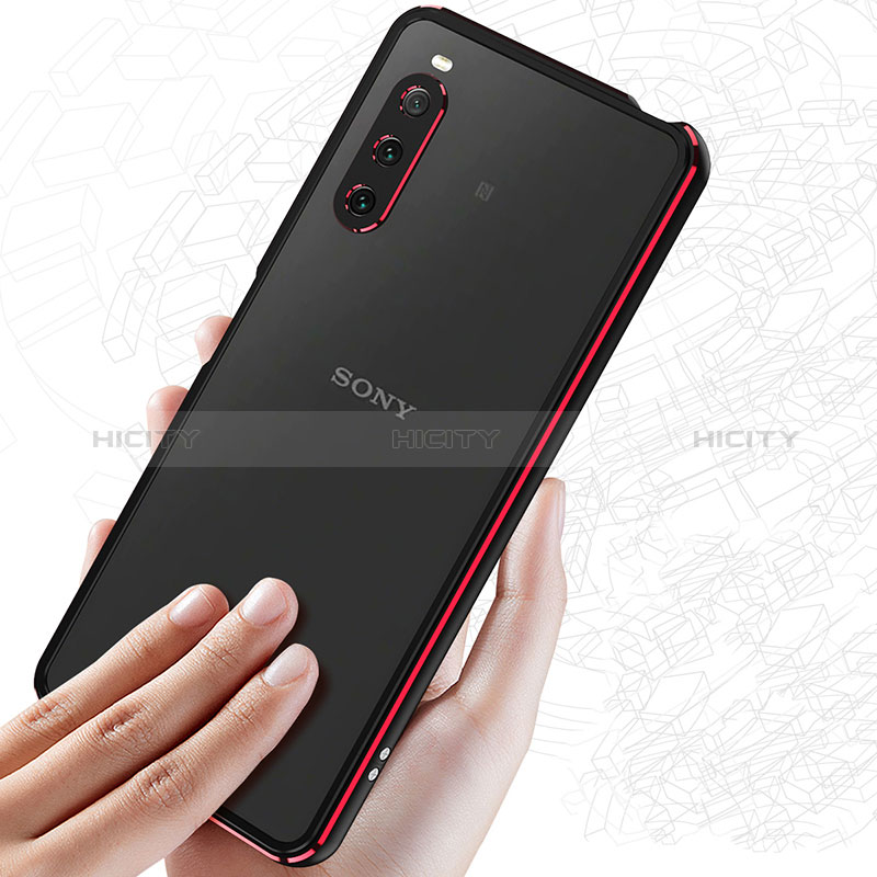 Custodia Lusso Alluminio Laterale Cover per Sony Xperia 10 V