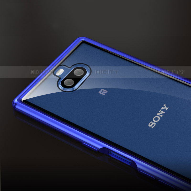 Custodia Lusso Alluminio Laterale Cover per Sony Xperia XA3 Ultra