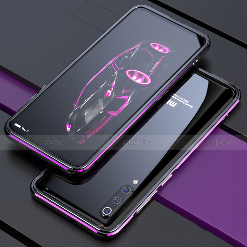 Custodia Lusso Alluminio Laterale Cover per Xiaomi Mi 9 Pro 5G Viola