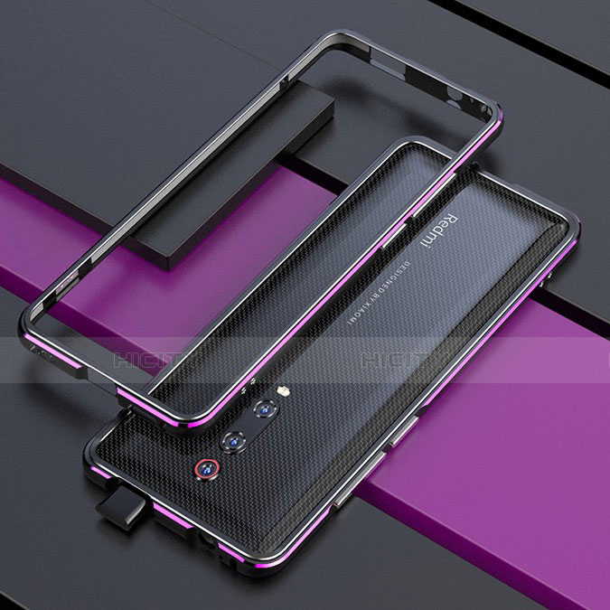 Custodia Lusso Alluminio Laterale Cover per Xiaomi Mi 9T Pro Viola