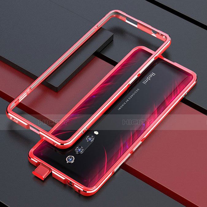 Custodia Lusso Alluminio Laterale Cover per Xiaomi Mi 9T Rosso