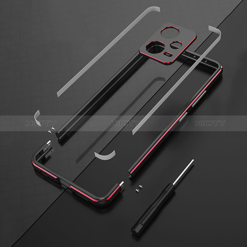 Custodia Lusso Alluminio Laterale Cover per Xiaomi Redmi Note 12 Explorer